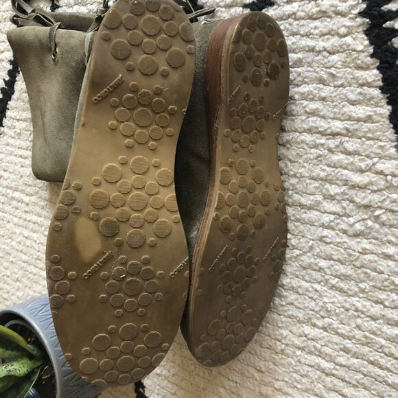 Jimmy Choo Suede Biker Boots Rabbit Fur - Picture 10 of 14